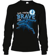 Load image into Gallery viewer, Marvel Black Panther Brave Dad Father's Day Gifts Long Sleeve T-Shirt