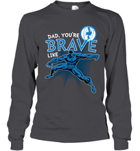 Load image into Gallery viewer, Marvel Black Panther Brave Dad Father's Day Gifts Long Sleeve T-Shirt