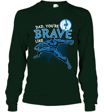 Load image into Gallery viewer, Marvel Black Panther Brave Dad Father's Day Gifts Long Sleeve T-Shirt
