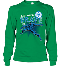 Load image into Gallery viewer, Marvel Black Panther Brave Dad Father's Day Gifts Long Sleeve T-Shirt