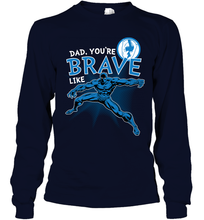Load image into Gallery viewer, Marvel Black Panther Brave Dad Father's Day Gifts Long Sleeve T-Shirt