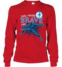 Load image into Gallery viewer, Marvel Black Panther Brave Dad Father's Day Gifts Long Sleeve T-Shirt