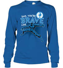 Load image into Gallery viewer, Marvel Black Panther Brave Dad Father's Day Gifts Long Sleeve T-Shirt