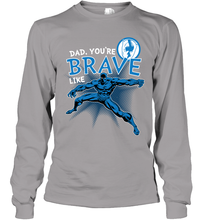 Load image into Gallery viewer, Marvel Black Panther Brave Dad Father's Day Gifts Long Sleeve T-Shirt