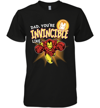 Load image into Gallery viewer, Marvel Iron Man Invincible Dad Father's Day Gifts Men's Premium T-Shirt