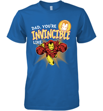Load image into Gallery viewer, Marvel Iron Man Invincible Dad Father's Day Gifts Men's Premium T-Shirt