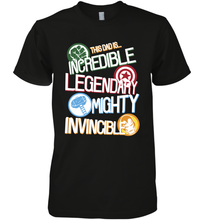 Load image into Gallery viewer, Marvel Avengers Father's Day Dad Words Graphic Father's Day Gifts Men's Premium T-Shirt