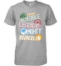 Load image into Gallery viewer, Marvel Avengers Father's Day Dad Words Graphic Father's Day Gifts Men's Premium T-Shirt
