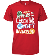 Load image into Gallery viewer, Marvel Avengers Father's Day Dad Words Graphic Father's Day Gifts Men's Premium T-Shirt