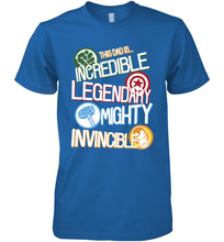 Load image into Gallery viewer, Marvel Avengers Father's Day Dad Words Graphic Father's Day Gifts Men's Premium T-Shirt
