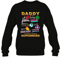 Load image into Gallery viewer, Daddy You Are My Favorite Super Hero Father's Day Gifts Crewneck Sweatshirt