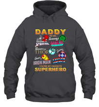 Load image into Gallery viewer, Daddy You Are My Favorite Super Hero Father's Day Gifts Hooded Sweatshirt
