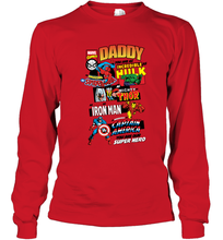 Load image into Gallery viewer, Marvel Avengers Retro Comic Graphic Father's Day Gifts Long Sleeve T-Shirt