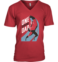 Load image into Gallery viewer, Disney Pixar Incredibles 2 One Strong Dad Father's Day Gifts Men's V-Neck T-Shirt