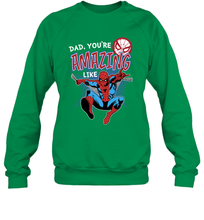 Load image into Gallery viewer, Marvel Spider Man Amazing Dad Father's Day Gifts Crewneck Sweatshirt