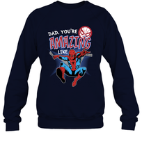Load image into Gallery viewer, Marvel Spider Man Amazing Dad Father's Day Gifts Crewneck Sweatshirt