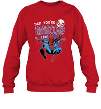 Load image into Gallery viewer, Marvel Spider Man Amazing Dad Father's Day Gifts Crewneck Sweatshirt