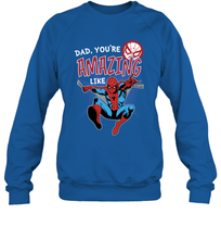 Load image into Gallery viewer, Marvel Spider Man Amazing Dad Father's Day Gifts Crewneck Sweatshirt