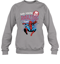 Load image into Gallery viewer, Marvel Spider Man Amazing Dad Father's Day Gifts Crewneck Sweatshirt