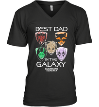 Load image into Gallery viewer, Marvel Guardians Of The Galaxy Best Dad In The Galaxy Father's Day Gifts Men's V-Neck T-Shirt