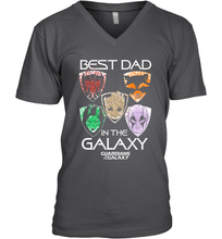 Load image into Gallery viewer, Marvel Guardians Of The Galaxy Best Dad In The Galaxy Father's Day Gifts Men's V-Neck T-Shirt