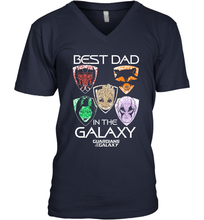 Load image into Gallery viewer, Marvel Guardians Of The Galaxy Best Dad In The Galaxy Father's Day Gifts Men's V-Neck T-Shirt