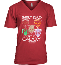 Load image into Gallery viewer, Marvel Guardians Of The Galaxy Best Dad In The Galaxy Father's Day Gifts Men's V-Neck T-Shirt