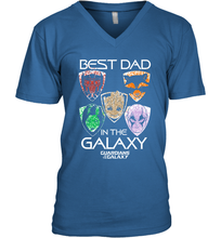 Load image into Gallery viewer, Marvel Guardians Of The Galaxy Best Dad In The Galaxy Father's Day Gifts Men's V-Neck T-Shirt