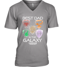 Load image into Gallery viewer, Marvel Guardians Of The Galaxy Best Dad In The Galaxy Father's Day Gifts Men's V-Neck T-Shirt