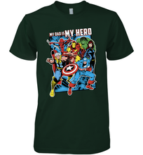 Load image into Gallery viewer, Marvel Heros My Dad My Hero Father's Day Gifts Men's Premium T-Shirt
