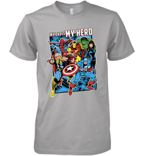 Load image into Gallery viewer, Marvel Heros My Dad My Hero Father's Day Gifts Men's Premium T-Shirt