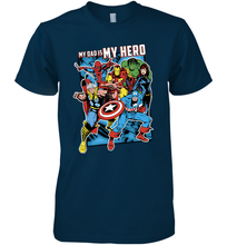 Load image into Gallery viewer, Marvel Heros My Dad My Hero Father's Day Gifts Men's Premium T-Shirt