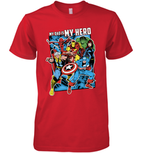 Load image into Gallery viewer, Marvel Heros My Dad My Hero Father's Day Gifts Men's Premium T-Shirt