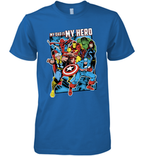 Load image into Gallery viewer, Marvel Heros My Dad My Hero Father's Day Gifts Men's Premium T-Shirt