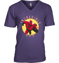 Load image into Gallery viewer, Disney Pixar Incredibles 2 Incredible Dad Graphic Father's Day Gifts Men's V-Neck T-Shirt