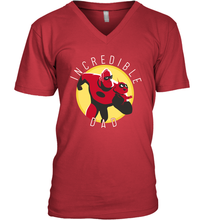 Load image into Gallery viewer, Disney Pixar Incredibles 2 Incredible Dad Graphic Father's Day Gifts Men's V-Neck T-Shirt