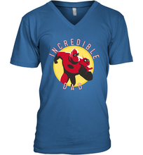 Load image into Gallery viewer, Disney Pixar Incredibles 2 Incredible Dad Graphic Father's Day Gifts Men's V-Neck T-Shirt