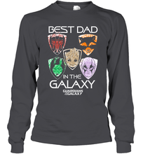 Load image into Gallery viewer, Marvel Guardians Of The Galaxy Best Dad In The Galaxy Father's Day Gifts Long Sleeve T-Shirt