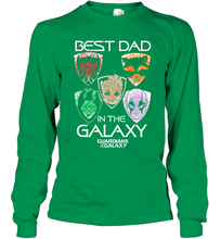 Load image into Gallery viewer, Marvel Guardians Of The Galaxy Best Dad In The Galaxy Father's Day Gifts Long Sleeve T-Shirt