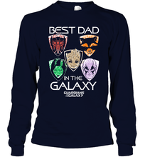 Load image into Gallery viewer, Marvel Guardians Of The Galaxy Best Dad In The Galaxy Father's Day Gifts Long Sleeve T-Shirt