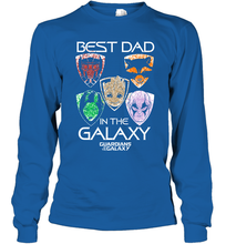 Load image into Gallery viewer, Marvel Guardians Of The Galaxy Best Dad In The Galaxy Father's Day Gifts Long Sleeve T-Shirt
