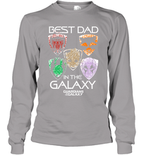 Load image into Gallery viewer, Marvel Guardians Of The Galaxy Best Dad In The Galaxy Father's Day Gifts Long Sleeve T-Shirt