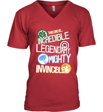 Load image into Gallery viewer, Marvel Avengers Father's Day Dad Words Graphic Father's Day Gifts Men's V-Neck T-Shirt