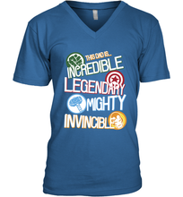 Load image into Gallery viewer, Marvel Avengers Father's Day Dad Words Graphic Father's Day Gifts Men's V-Neck T-Shirt