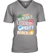Load image into Gallery viewer, Marvel Avengers Father's Day Dad Words Graphic Father's Day Gifts Men's V-Neck T-Shirt