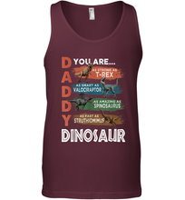 Load image into Gallery viewer, Daddy You Are As Strong As T Rex Funny Father's Day Gift Men's Tank Top