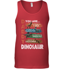 Load image into Gallery viewer, Daddy You Are As Strong As T Rex Funny Father's Day Gift Men's Tank Top