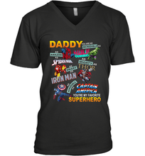 Load image into Gallery viewer, Daddy You Are My Favorite Superhero Father's Day Gifts Men's V-Neck T-Shirt