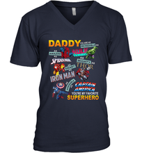 Load image into Gallery viewer, Daddy You Are My Favorite Superhero Father's Day Gifts Men's V-Neck T-Shirt