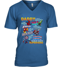Load image into Gallery viewer, Daddy You Are My Favorite Superhero Father's Day Gifts Men's V-Neck T-Shirt